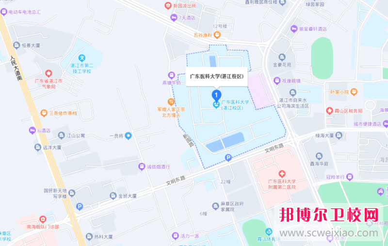 廣東醫(yī)科大學(xué)地址在哪里，哪個(gè)地區(qū)，哪個(gè)城市?